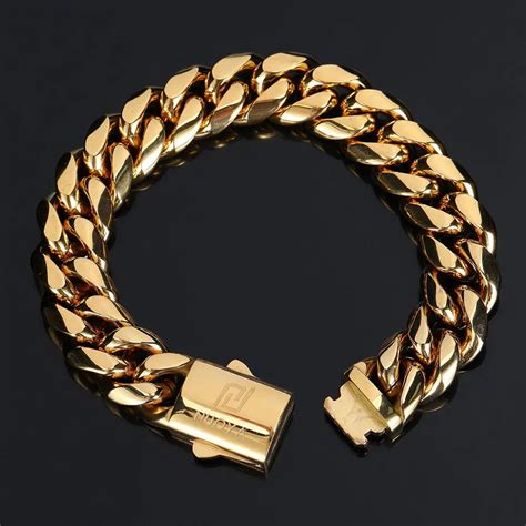 Brazalete con logotipo Oro 